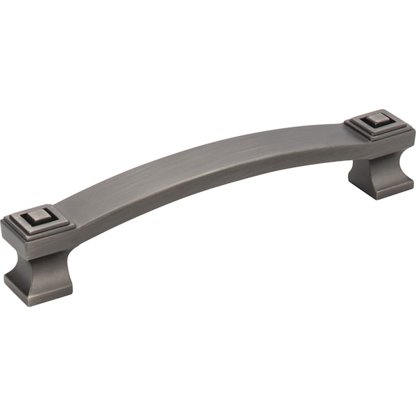 Jeffrey Alexander 128 mm Center-to-Center Brushed Pewter Square Delmar Cabinet Pull 585-128BNBDL - main